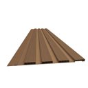 Ver imagem 1 de Painel Ripado Pvc 25cm X 2,70m Relevo Ipê Régua