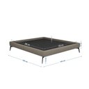 Ver imagem 2 de Base Bi Partida Slim Casal em Linho com Cabeceira Skybox Cor Marrom