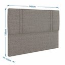 Ver imagem 5 de Base Bi Partida Slim Casal em Linho com Cabeceira Skybox Cor Marrom