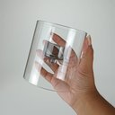 Ver imagem 3 de Castiçal Decorativo de Borossilicato Transparente 11x10x10cm Porta Vela Mesa