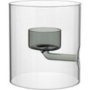 Ver imagem 1 de Castiçal Borossilicato 11x10x10cm Transparente Porta Vela