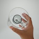 Ver imagem 2 de Castiçal Decorativo de Borossilicato Transparente 11x10x10cm Porta Vela Mesa