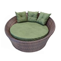 Kit Jardim de Inverno - Chaise Orbit  Verde Bandeira+ Jogo Quadrado com Poltrona Sofá e Mesa Centro  - 3