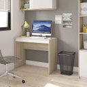 Ver imagem 1 de Mesa para Computador Compacta 90cm Recta Caemmun: Bege e Branco