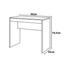 Ver imagem 5 de Mesa para Computador Compacta 90cm Recta Caemmun: Bege e Branco