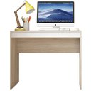 Ver imagem 4 de Mesa para Computador Compacta 90cm Recta Caemmun: Bege e Branco