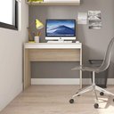 Ver imagem 3 de Mesa para Computador Compacta 90cm Recta Caemmun: Bege e Branco