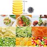 Ralador Fatiador Cortador Legumes Profissional Verduras Frutas Vegetais Multifuncional Manual Casa - 4