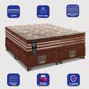 Ver imagem 2 de Cama Box Queen Colchão + Box 158x198x76 com Espuma Látex Robust Gel 220 Caramelo Cama Inbox