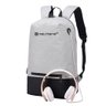 Mochila p Notebook Mais Mania Cinza Soft Tech - 6