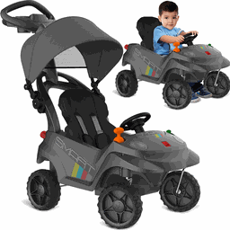 Carrinho de Passeio Bandeirante Smart Baby Comfort Grafite - 1