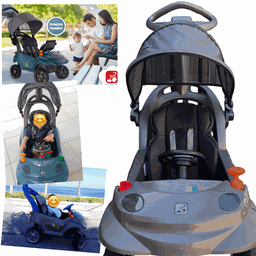 Carrinho de Passeio Bandeirante Smart Baby Comfort Grafite - 4