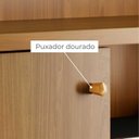 Ver mais imagens de Rack Painel de Tv Frisado com Rodizios Ares 160cm Eras 954 Madetec