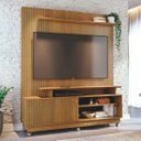 Ver imagem 1 de Rack Painel de Tv Frisado com Rodizios Ares 160cm Eras 954 Madetec