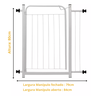 Portão Pet Grade 80 Cm Altura (68-83cm) - Duralínea - 3