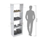 Ver imagem 3 de ARMÁRIO EXPOSITOR S/ FUNDO M173.2021.B (LOJA OU CLOSET) MUNDI MOVEIS