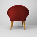Ver imagem 6 de Kit 2 Poltronas Macia para Sala de Estar Tecido Veludo Elegante Pés de Madeira Resistente