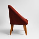 Ver imagem 5 de Kit 2 Poltronas Macia para Sala de Estar Tecido Veludo Elegante Pés de Madeira Resistente