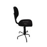 Cadeira Secretaria pra Costureira com Pé da Base Menor Tecido Preta - 2
