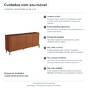 Ver imagem 6 de Buffet Bend 180 cm Porta Lisa Incolar Cedro com Pé Preto