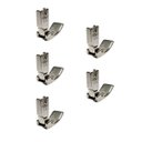 Ver imagem 2 de 05 Pé Calcador Pregar Vivo Cordão para Máquina Reta Industrial Lado Direito 6mm P-69rh 1/4