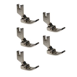 05 Pé Calcador Pregar Vivo Cordão para Máquina Reta Industrial Lado Direito 6mm P-69rh 1/4