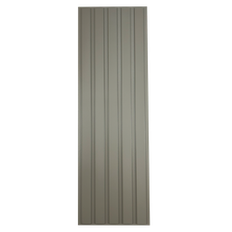 Painel Ripado Versátil Modular: Kit 10 Unid. 90x27cm Larg. (2,43m²) Talatto Painéis Cinza - 1