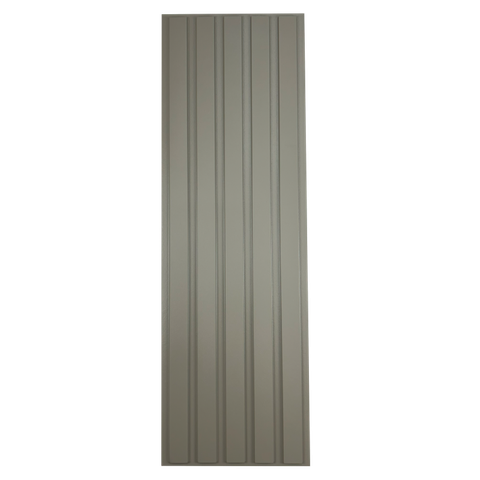 Painel Ripado Versátil Modular: Kit 10 Unid. 90x27cm Larg. (2,43m²) Talatto Painéis Cinza