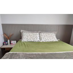 Painel Ripado Versátil Modular: Kit 10 Unid. 90x27cm Larg. (2,43m²) Talatto Painéis Cinza - 4