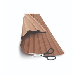 Painel Ripado Versátil Modular: Kit 10 Unid. 90x27cm Larg. (2,43m²) Talatto Painéis Cinza - 5