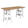 Mesa de Escritório Self Appunto Castanho e Branco - 4