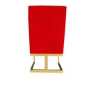 Ver imagem 5 de Kit 06 Cadeiras para Sala de Jantar Ana Base de Ferro Suede Vermelho D'classe Decor