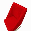 Ver imagem 4 de Kit 06 Cadeiras para Sala de Jantar Ana Base de Ferro Suede Vermelho D'classe Decor
