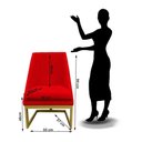 Ver imagem 6 de Kit 06 Cadeiras para Sala de Jantar Ana Base de Ferro Suede Vermelho D'classe Decor