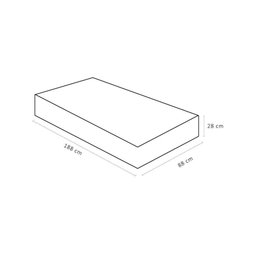 Colchão Airtech 150 D45 Ortopillow - Solteiro (28x88x188) - Ortobom - 3 Colchão Airtech 150 D45 Ortopillow - Solteiro (28x88x188) - Ortobom - 3