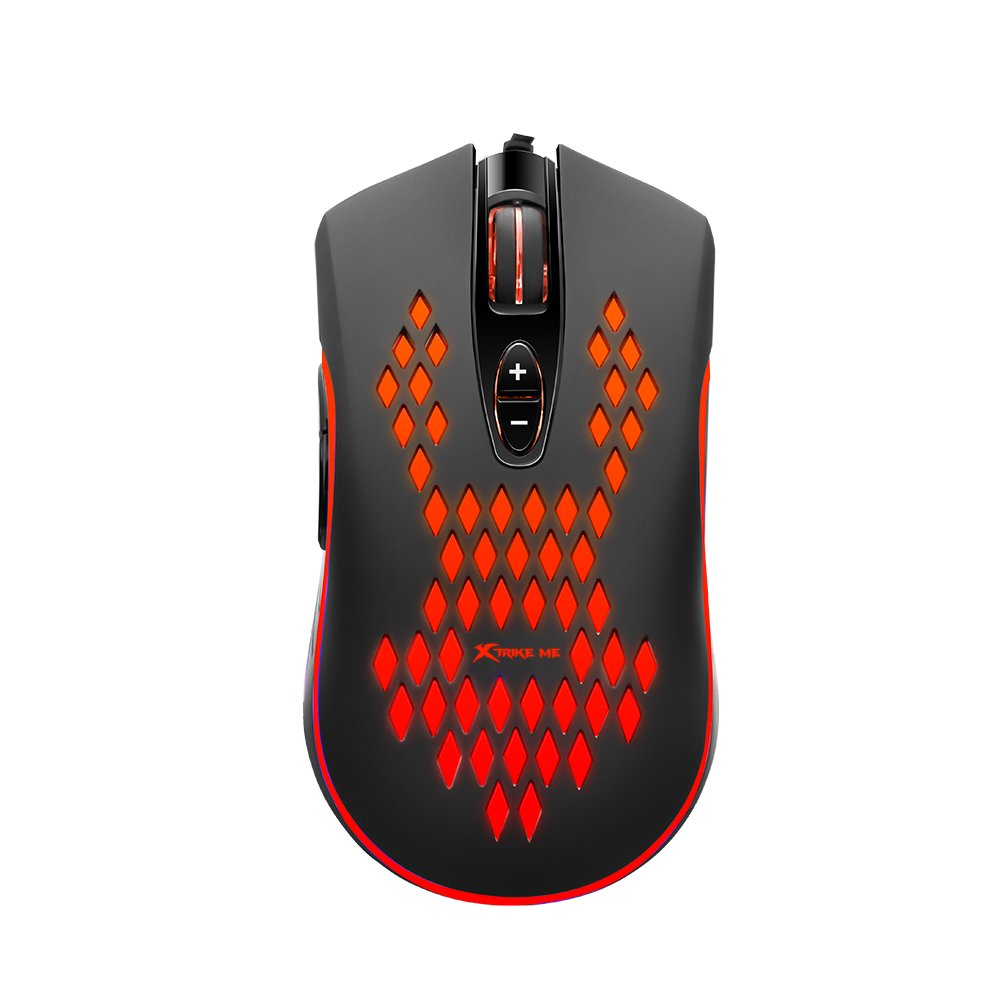 Mouse Xtrike Gm-222 Rgb Gaming 6400dpi, 7 Botões