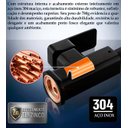 Ver imagem 3 de Torneira Cozinha Grande de Bica Alta Luxo Misturador Quente e Frio Bancada Preta em Aço Inox Mesa