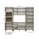 Ver imagem 4 de Cozinha Modulada Completa 04 Peças 100% MDF com Torre Quente e Cristaleira Connect