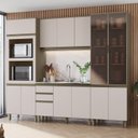 Ver imagem 1 de Cozinha Modulada Completa 04 Peças 100% MDF com Torre Quente e Cristaleira Connect