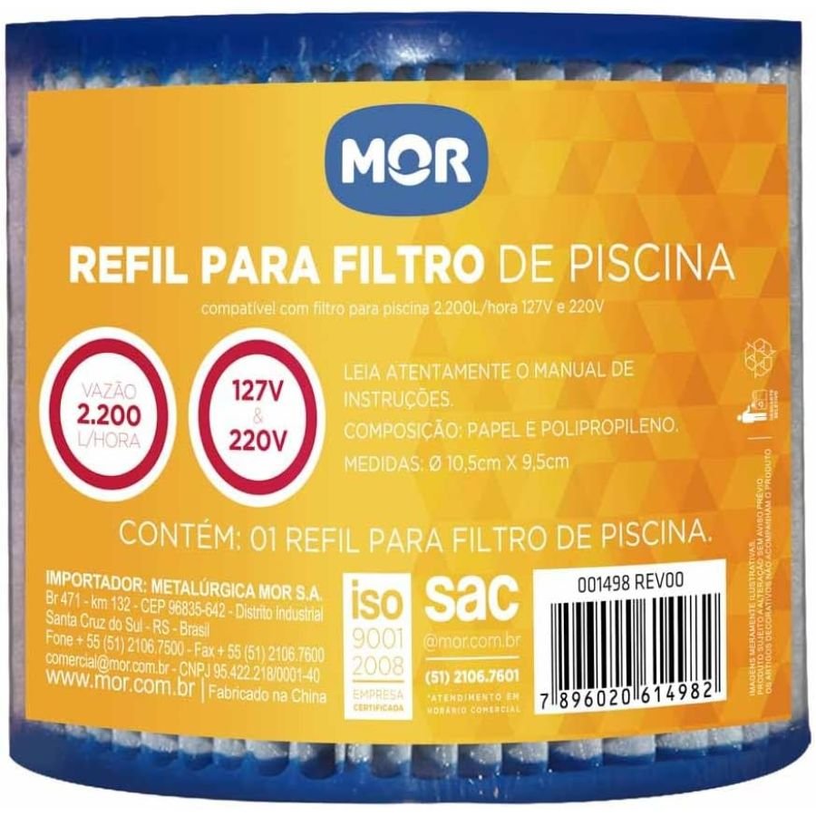 Refil para Filtro de Piscina Mor 2.200l/hora - 3