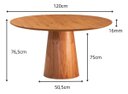 Ver imagem 6 de Mesa de Jantar Cone Laminada 80x80