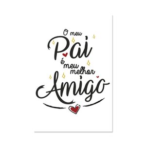 Placa Decorativa Frase Pai Amigão