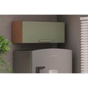 Ver imagem 3 de Armário de Geladeira P/ Cozinha Conecta C/ Porta Basculante Basculante Off White/ebanogenialflex