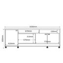Ver imagem 6 de Rack com Painel para TV Lena 70" 183cm MDF MDP com LED Jequitiba