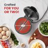Elite Gourmet Omeleteira Elétrica Antiaderente para 2 Omeletes (inox/preta) - 5