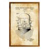 Quadros decorativos Patente vintage capacete traje de mergulho - 1