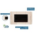 Ver imagem 5 de Estante P/ Sala até 75 Pol Areta C/ Led e Nicho 218x189cm Cedro/bali - Dj Móveis