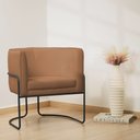 Ver imagem 2 de Kit 02 Poltronas Decorativas Betina Base Aço Preto Bouclé Terracota - Nexta Casa