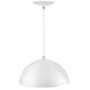 Ver imagem 1 de Pendente Meia Bola 30 Branco/Cobre Sala Cozinha Churrasqueir