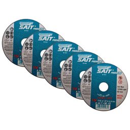 Disco de Corte Inox 4.1/2 Pol x 1 mm A60T 01567 5 Unidades SAIT - 1